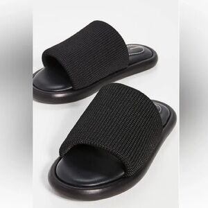 Proenza Schouler Pipe Knit Slide Sandals